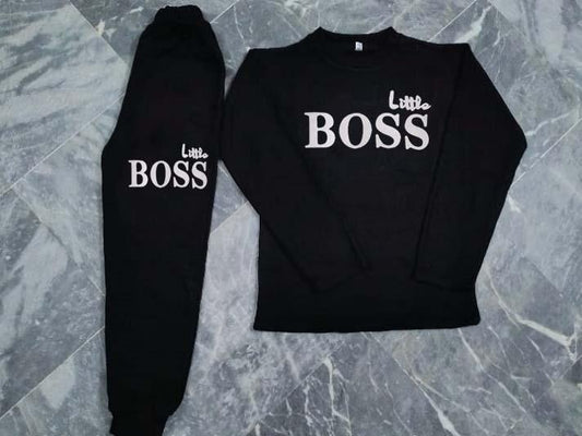 Boy's Micro Printed Tracksuit 2Pcs High Quality