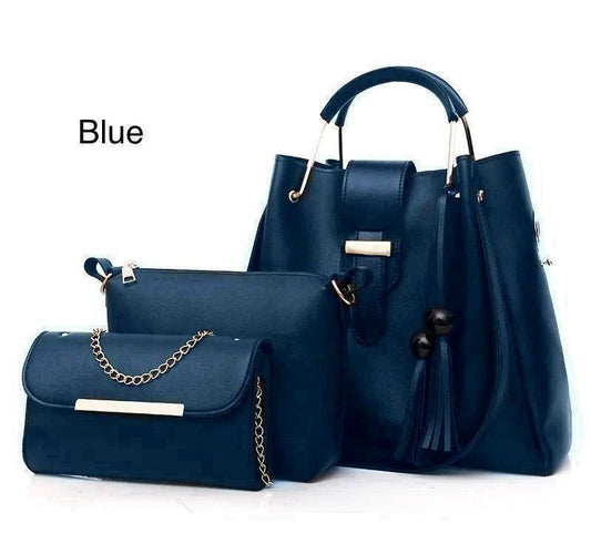 Luxury-Style Women’s 3-Piece Handbag Set – Chic, Durable & Perfect for Daily Use