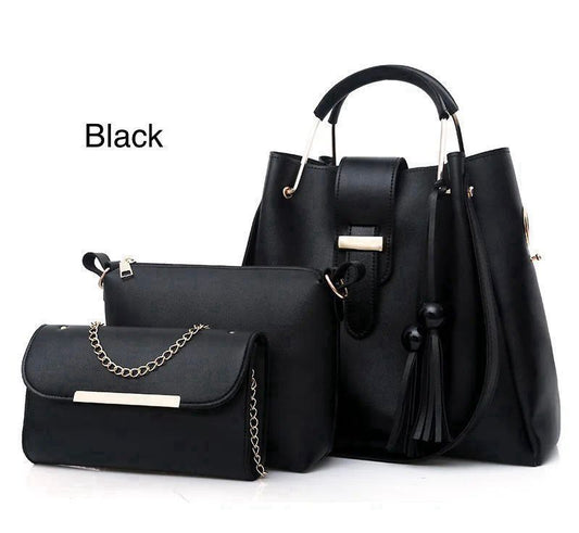 Luxury-Style Women’s 3-Piece Handbag Set – Chic, Durable & Perfect for Daily Use