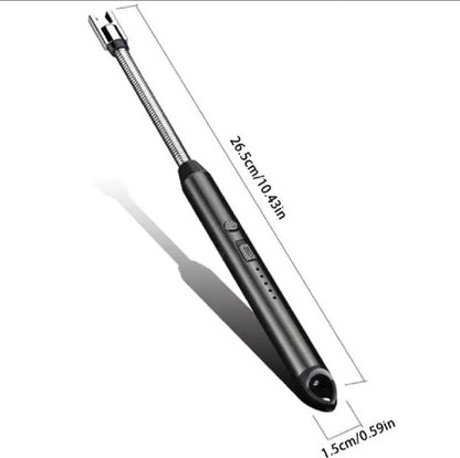 360° Outdoor Kitchen Lighter – Usb Rechargeable Plasma Arc Lighter With Safety Lock & Flexible Elbow For Candles, Bbq & Stoves (random Color)