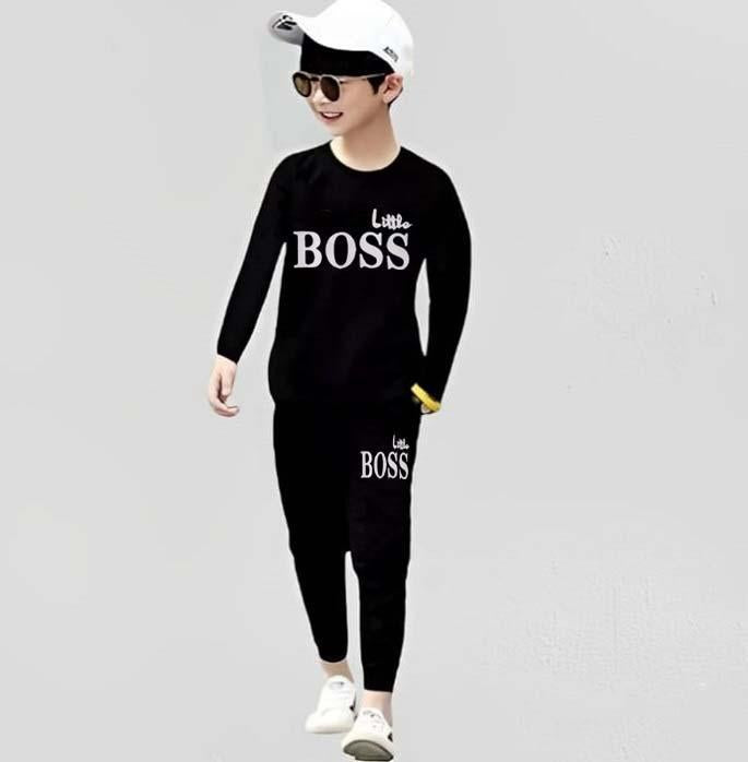 Boy's Micro Printed Tracksuit 2Pcs High Quality