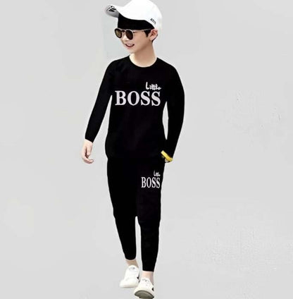 Boy's Micro Printed Tracksuit 2Pcs High Quality
