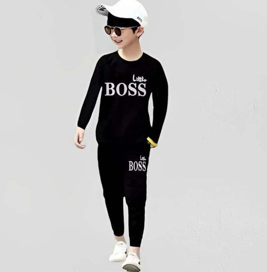 Boy's Micro Printed Tracksuit 2Pcs High Quality