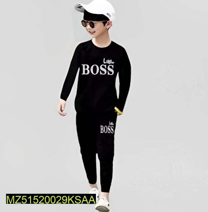 Boy's Micro Printed Tracksuit 2Pcs High Quality