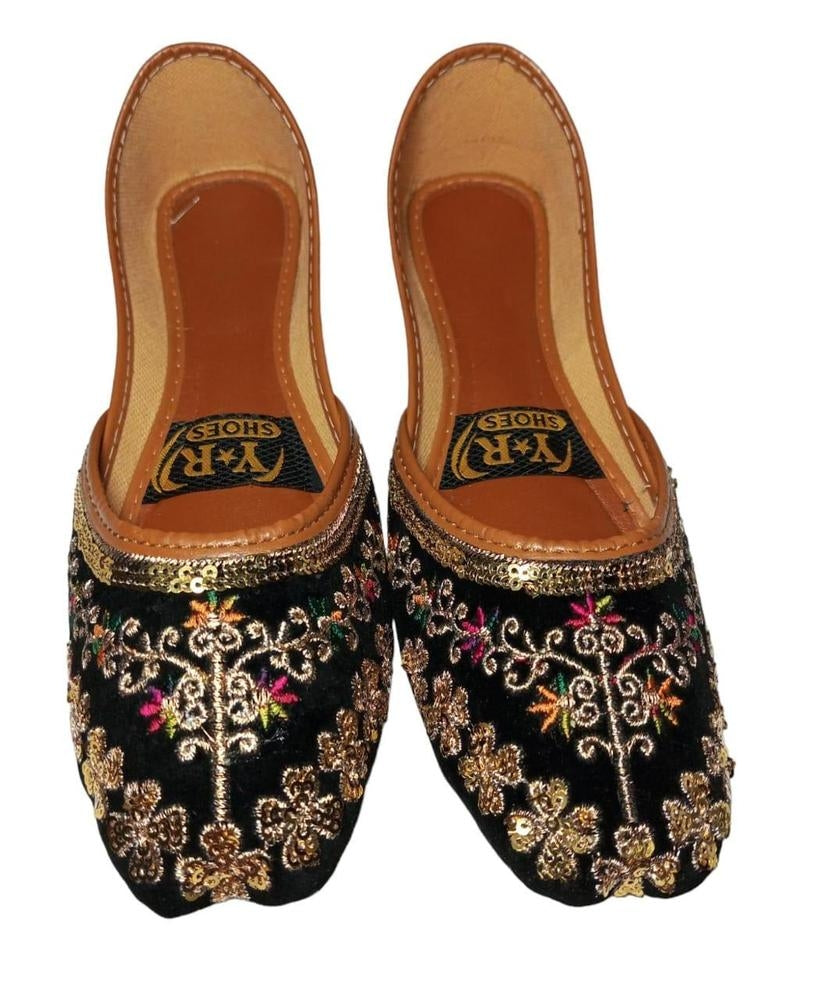 Traditional Fabric Embroidered Khussa – Women's Festive Wear