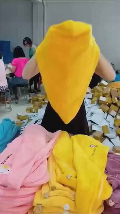 Women’s Premium Hair Drying Towel Cap – Fast Dry, Gentle & Salon-Style